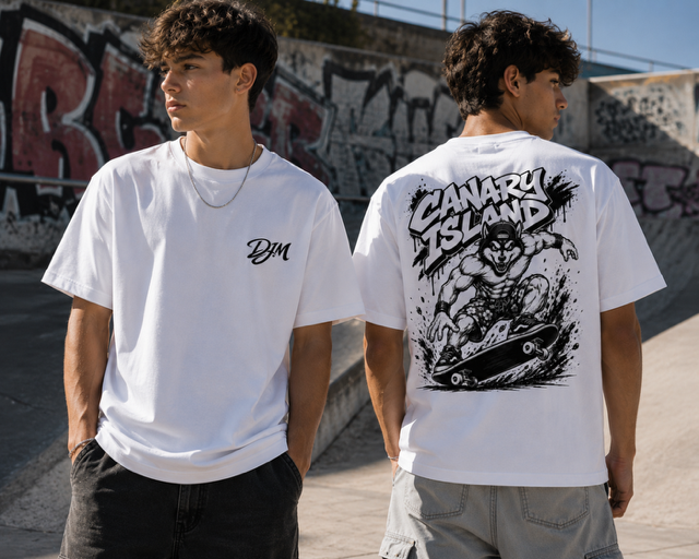 Camiseta Lava skate. Verano