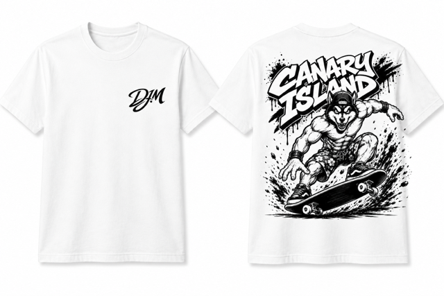 Camiseta Lava skate. Verano